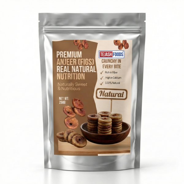 Tejash Foods Premium Anjeer (Dried Figs) 250g | Naturally Sweet | High Fiber Dry Fruit